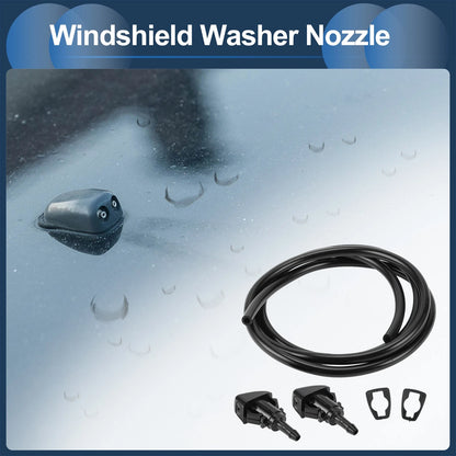 Windshield Washer Nozzle With Hose and Gasket for Subaru (2008–2018)