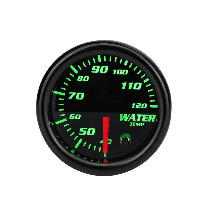 2" 52mm 7 Colors LED Car Water Coolant Temperature Gauge with Sensor