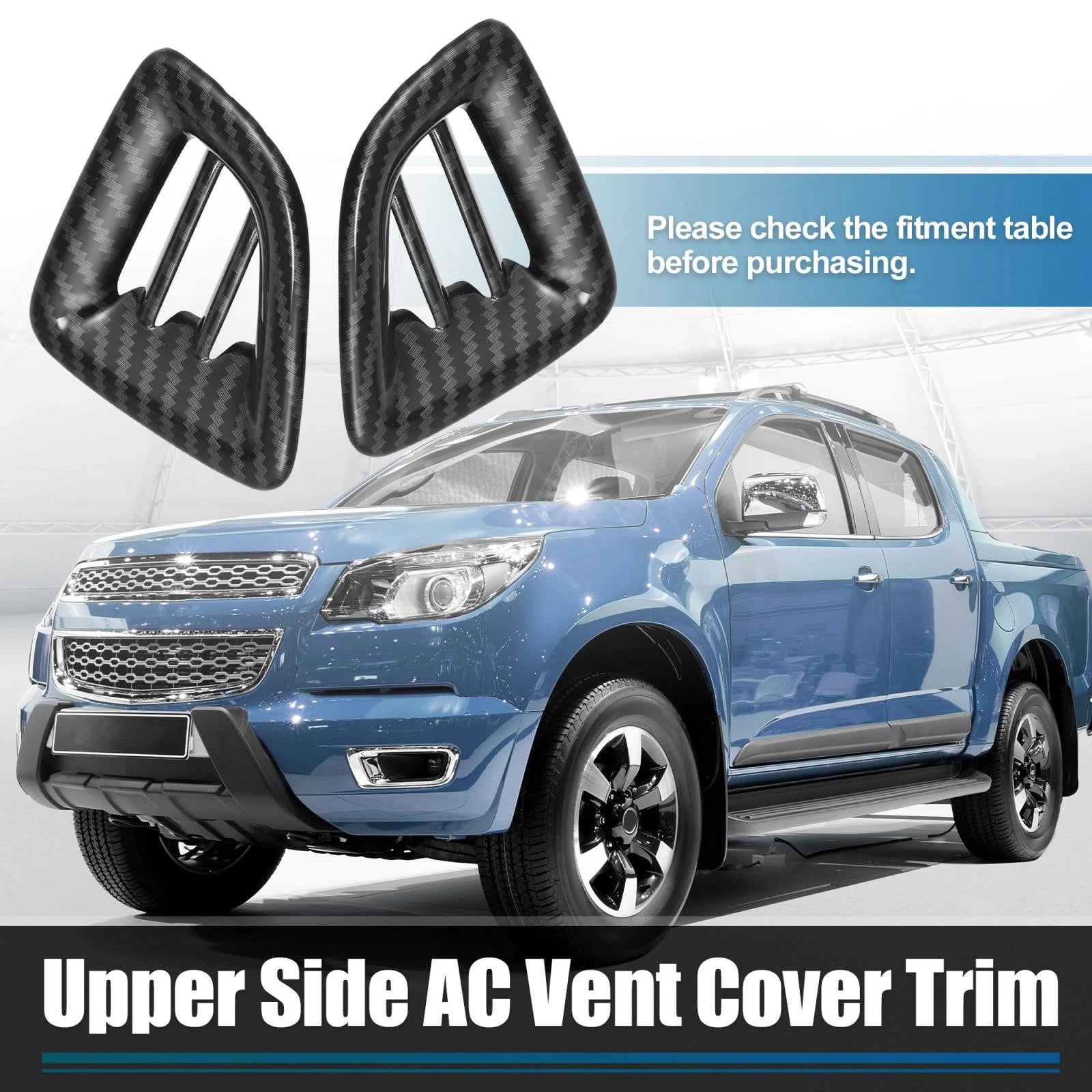 2pcs Dashboard Side Air Vent Cover Replacement for Chevrolet Colorado (2015–2022)