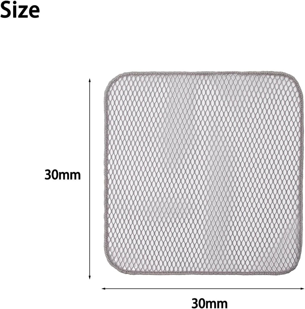 48 Pack Microfiber Dish Cloths for Kitchen Cleaning 30x30 cm Gray