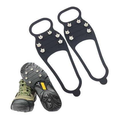 6 Stud Crampon Shoe Covers for Outdoor Ice Snow Walking Safety