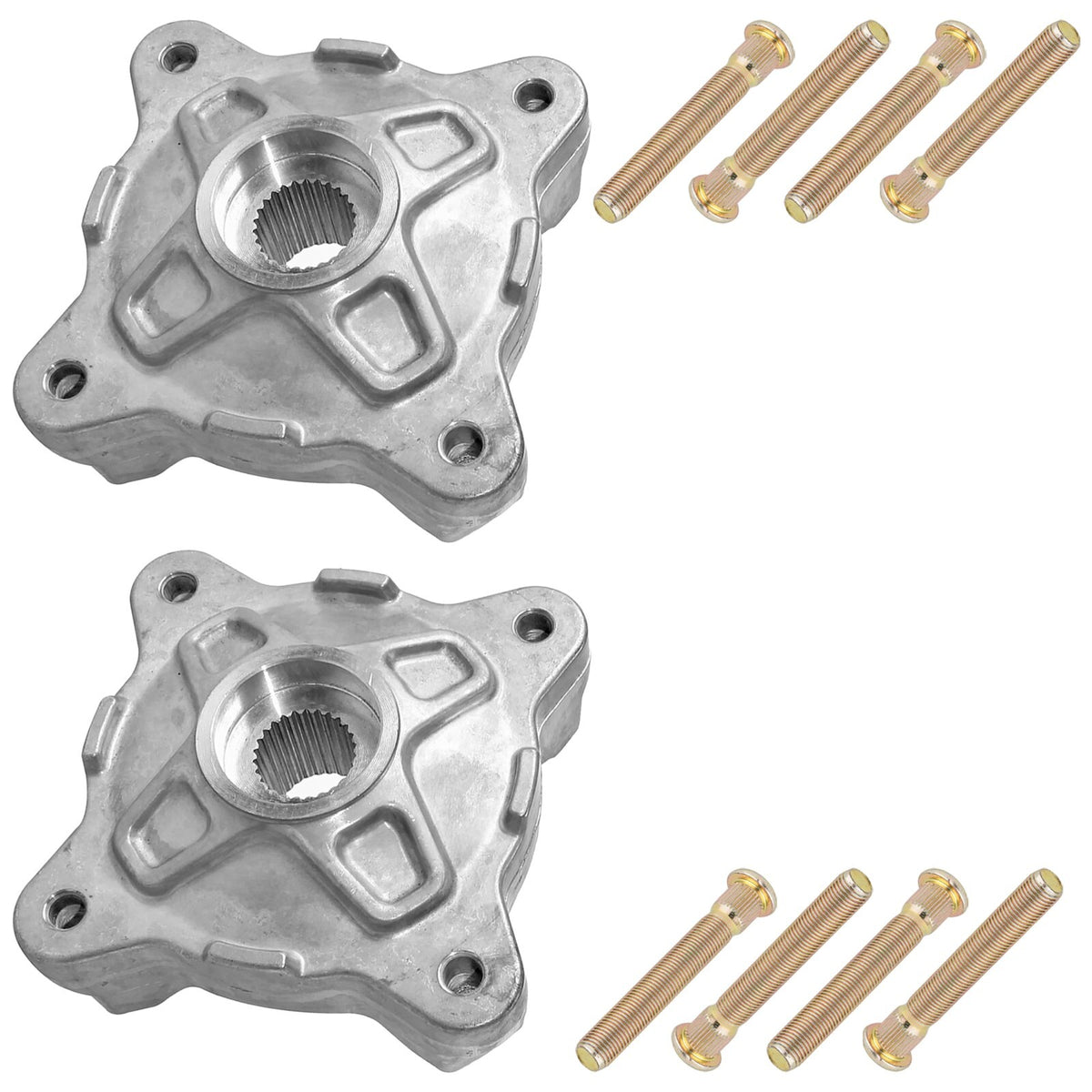 Front Wheel Hub and Studs Replacement for Polaris RZR S 800 EFI (2010–2014)