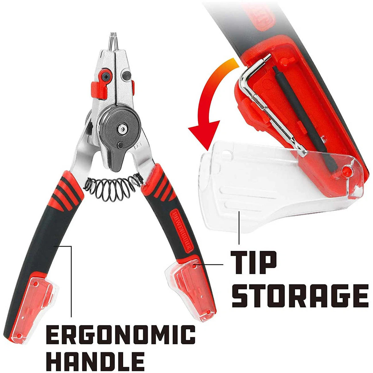 Powerbuilt Combination Switch Snap Ring Pliers 941336