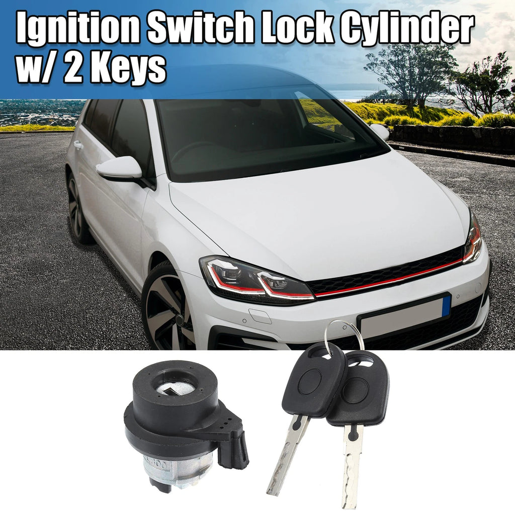 Ignition Switch Steering Lock Cylinder w Key for Volkswagen Audi (2004–2016)