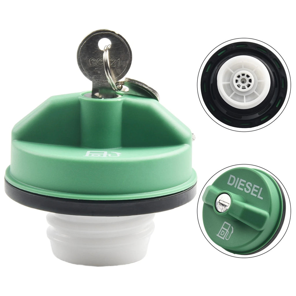 Locking Fuel Cap for Diesel Fuel Tank (Threaded Bottom)