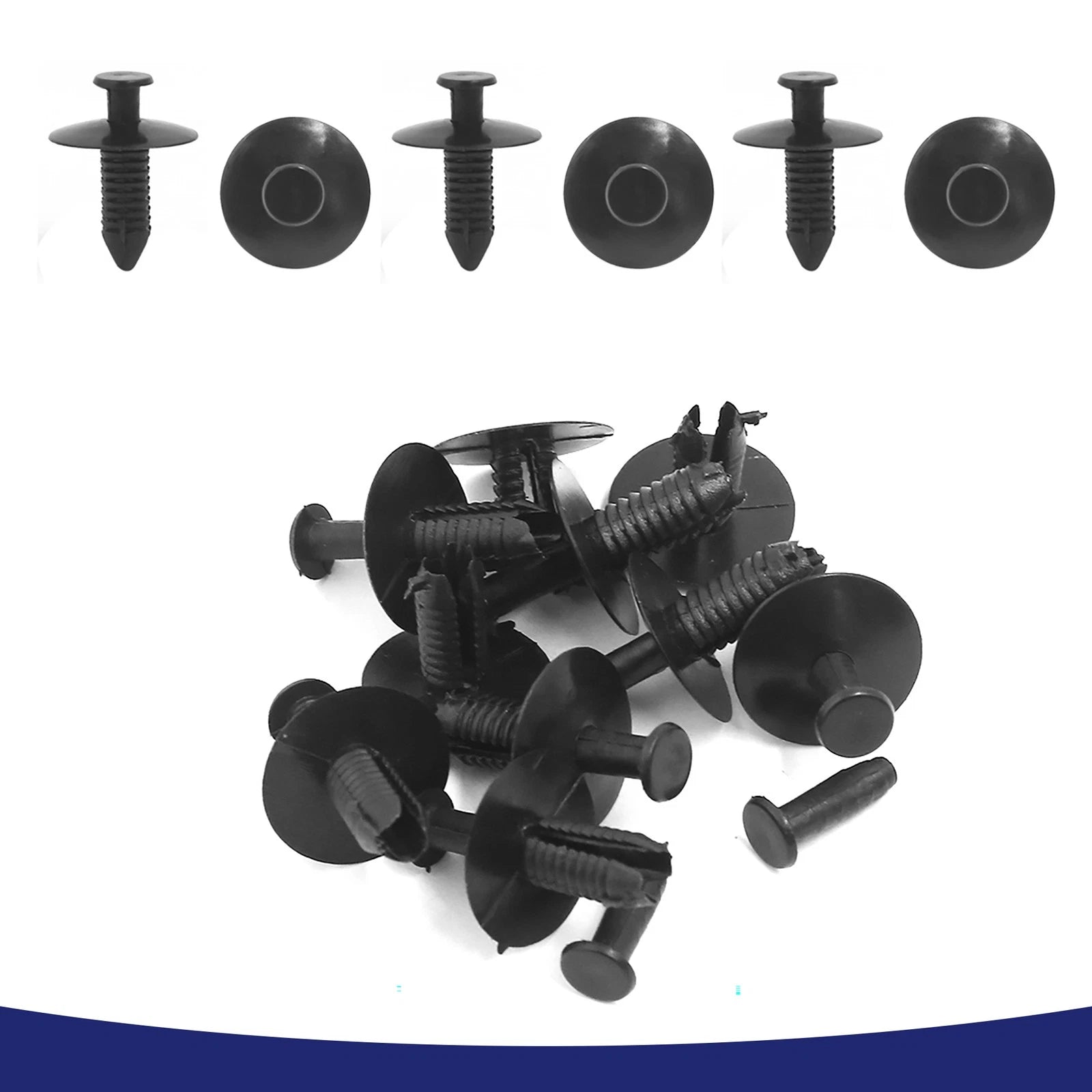Hole Plastic Push Rivet Retainer Bumper Pin Clips for BMW (Qty 4) (2006–2020)