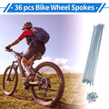 Bicycle Spokes Nipple Set 12G 270mm Galvanized Steel Universal for Car