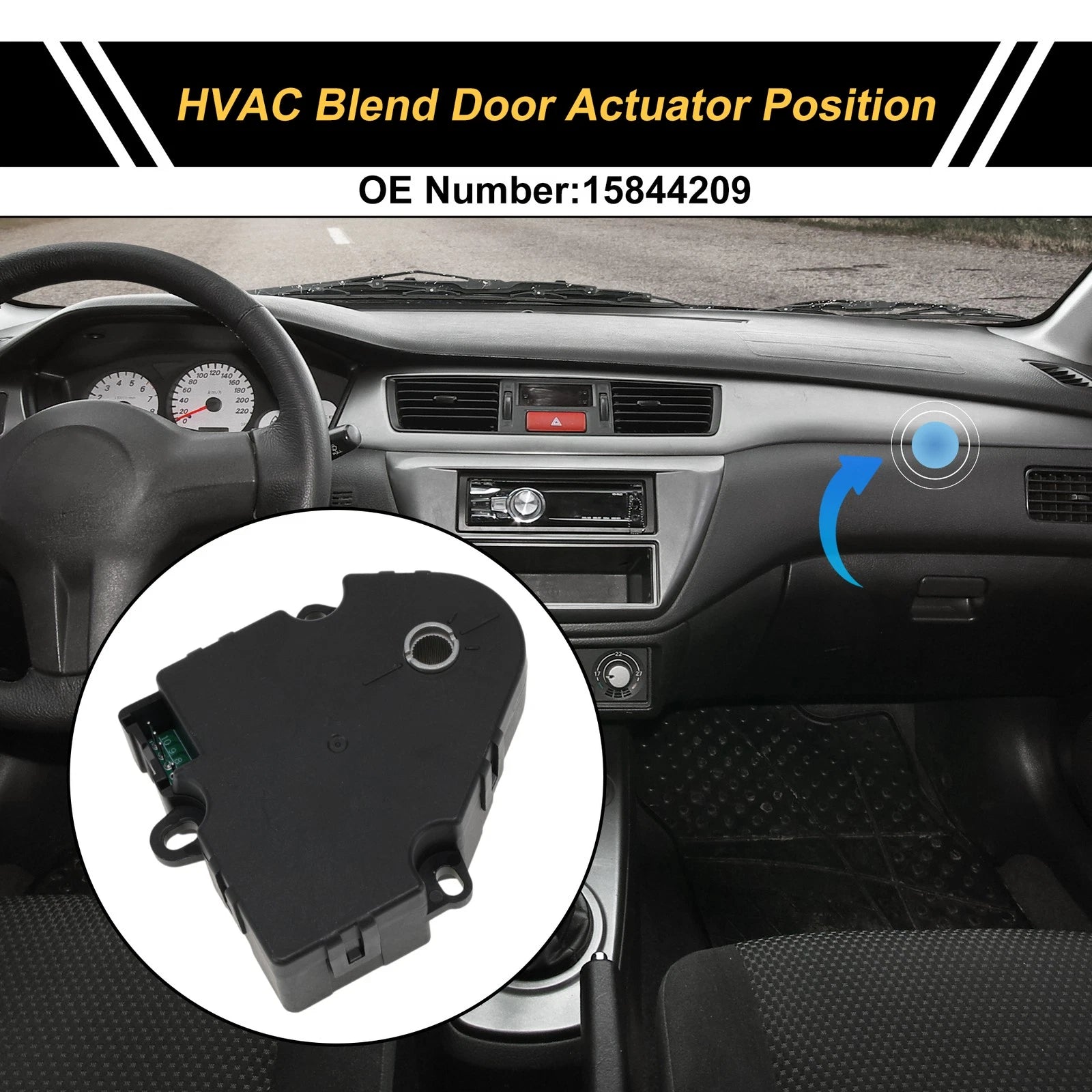 HVAC Heater Blend Door Actuator for Chevrolet Malibu (2008–2012)