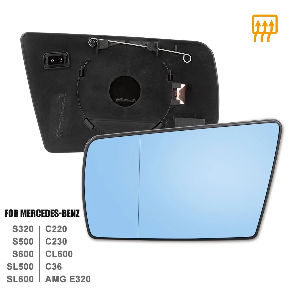 Heated Side Mirror Glass Left for Mercedes-Benz C-Class (2000–2007)