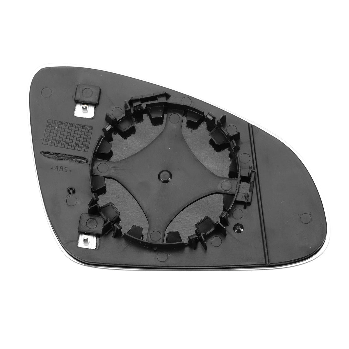 Left Side Heated White Mirror Glass for Opel Adam (2013–2019)