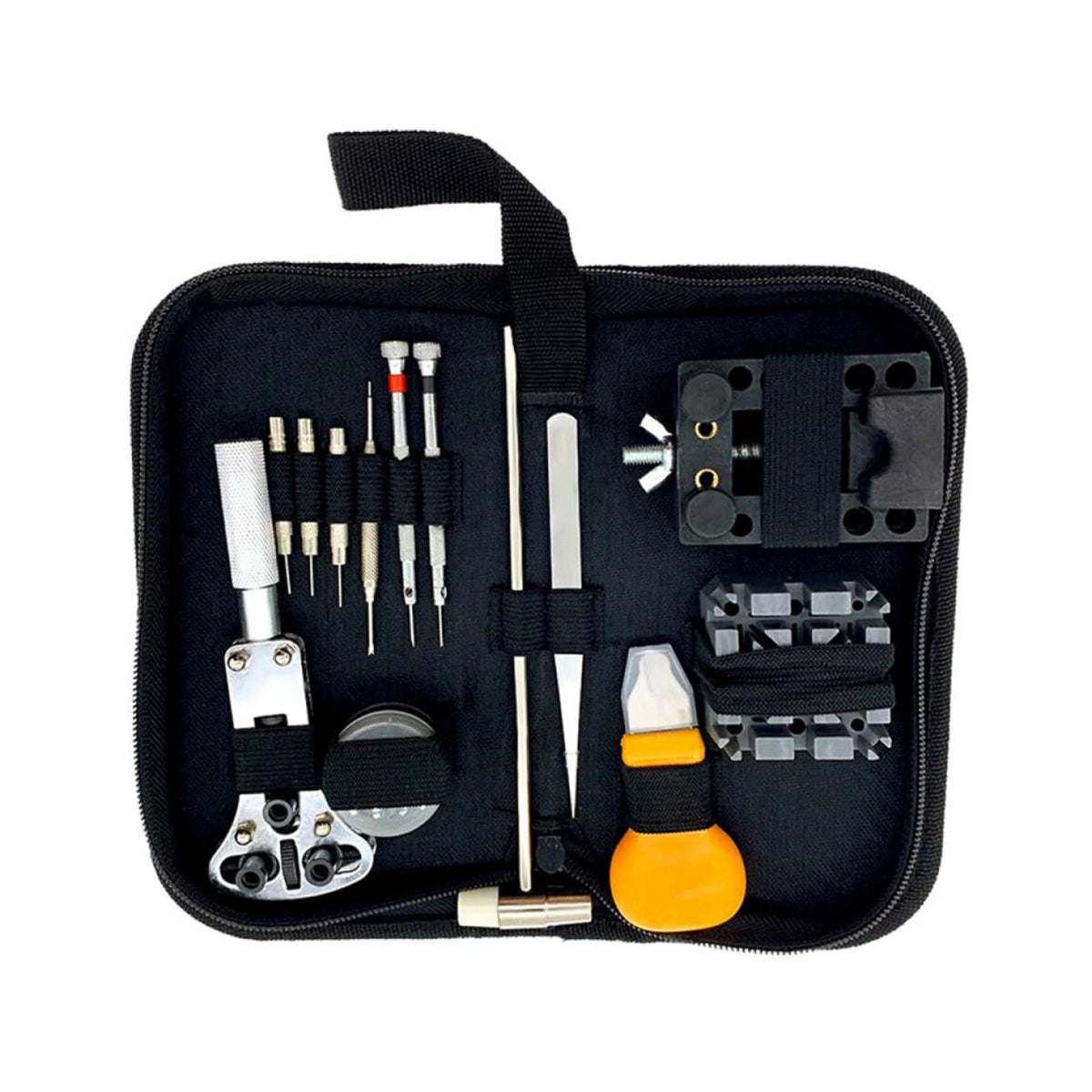 Back Case Opener Tool for Watchmakers - Stand Holder, Hammer, Pin Bars
