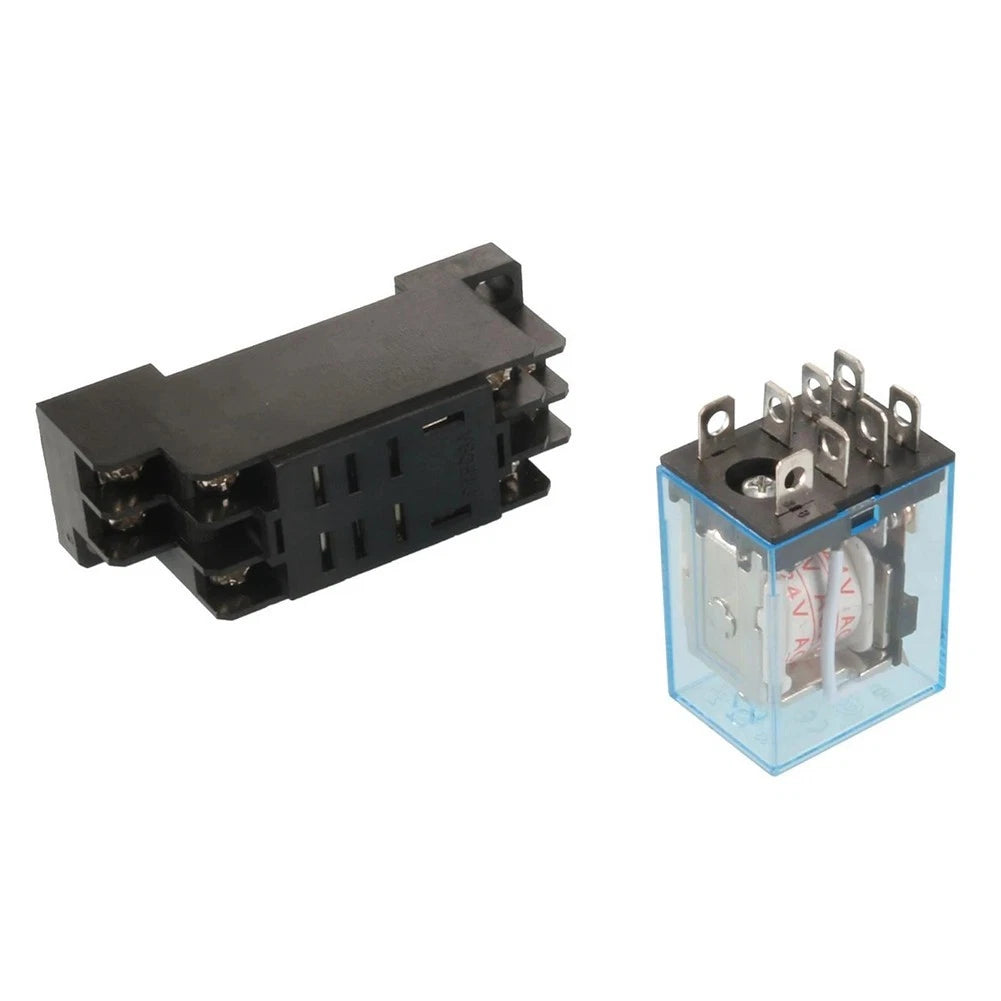 AC 24V 8 Pin DPDT Relay for Office Electronics (35mm DIN Rail)