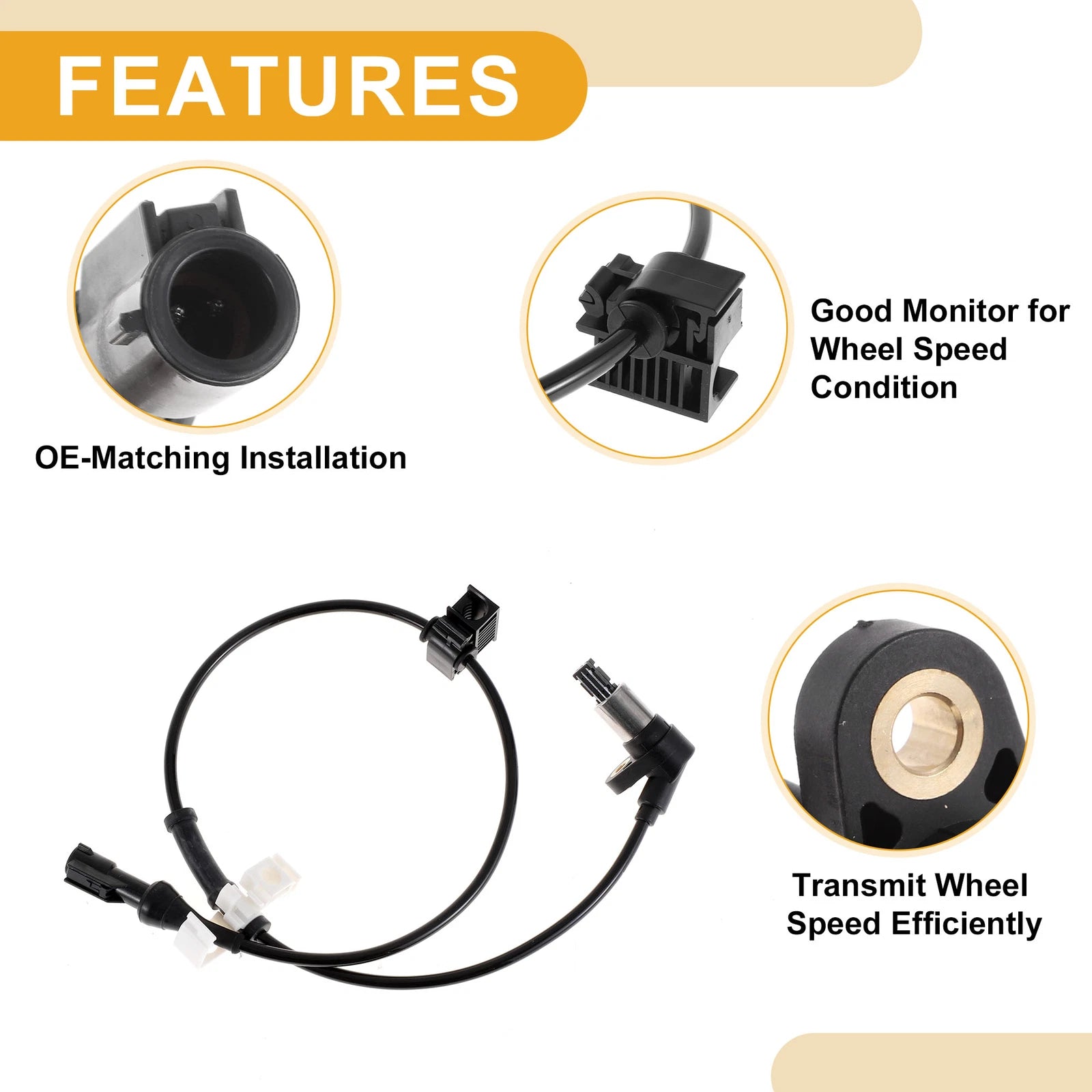 ABS Wheel Speed Sensor No.F65Z2C204AA for Ford Expedition (1997–2002)