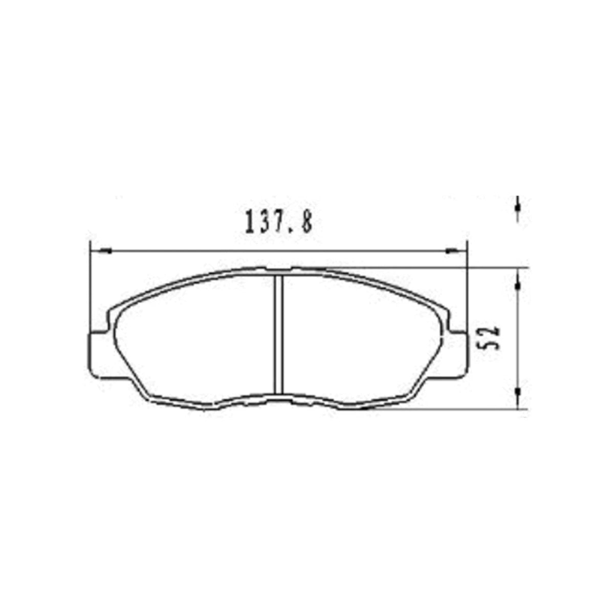 Front Disc Brake Pads Set for Honda Accord/Civic/CR-V (1993–2010)