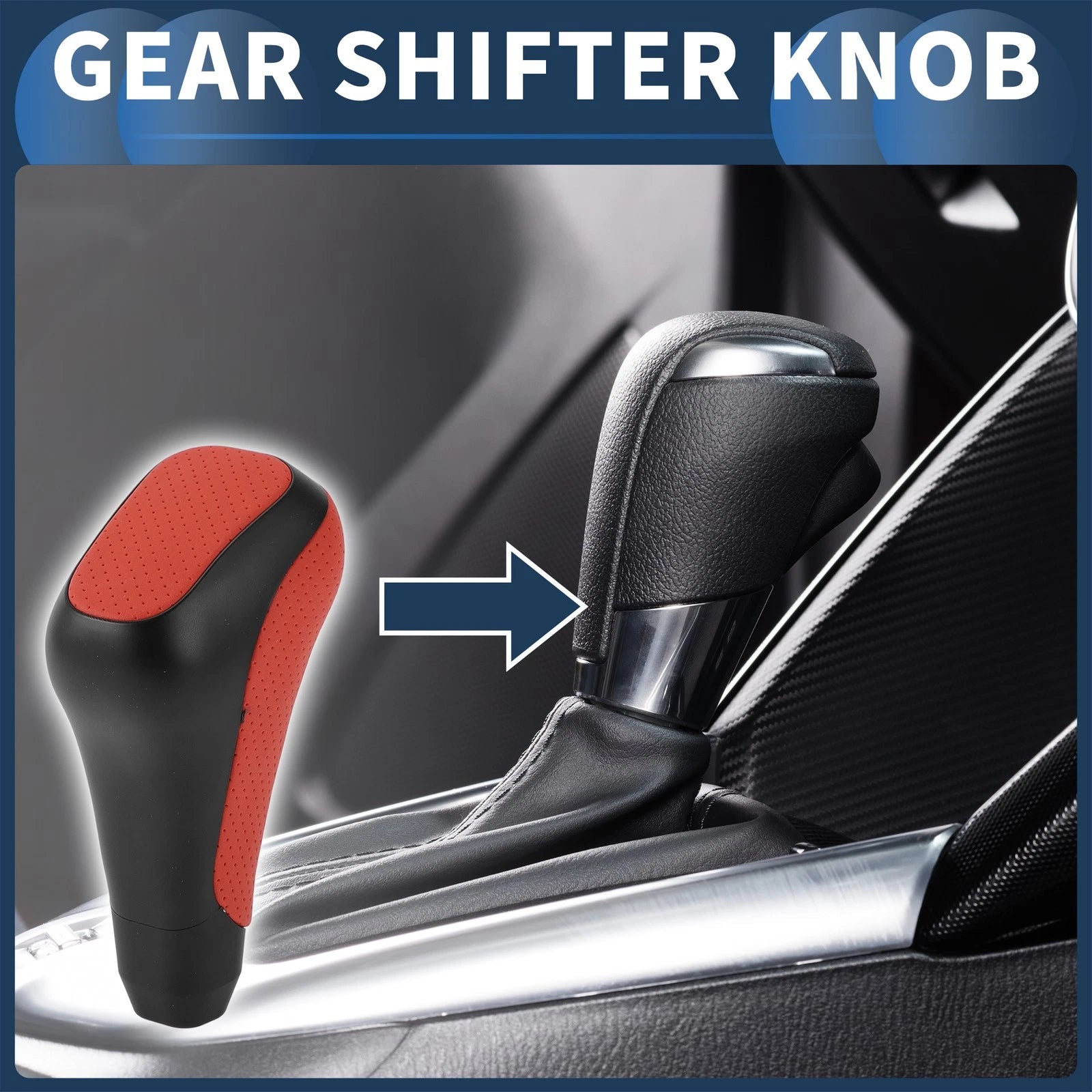 Gear Shift Knob Replacement for Toyota 4Runner (2012–2021) Faux Leather