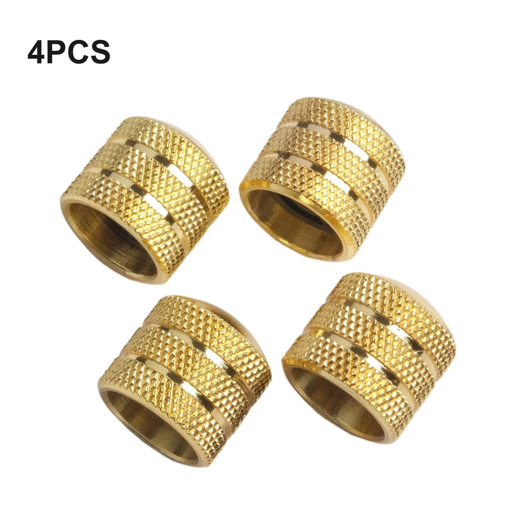 4X Dome Tone Volume Control Knobs for Electric Bass