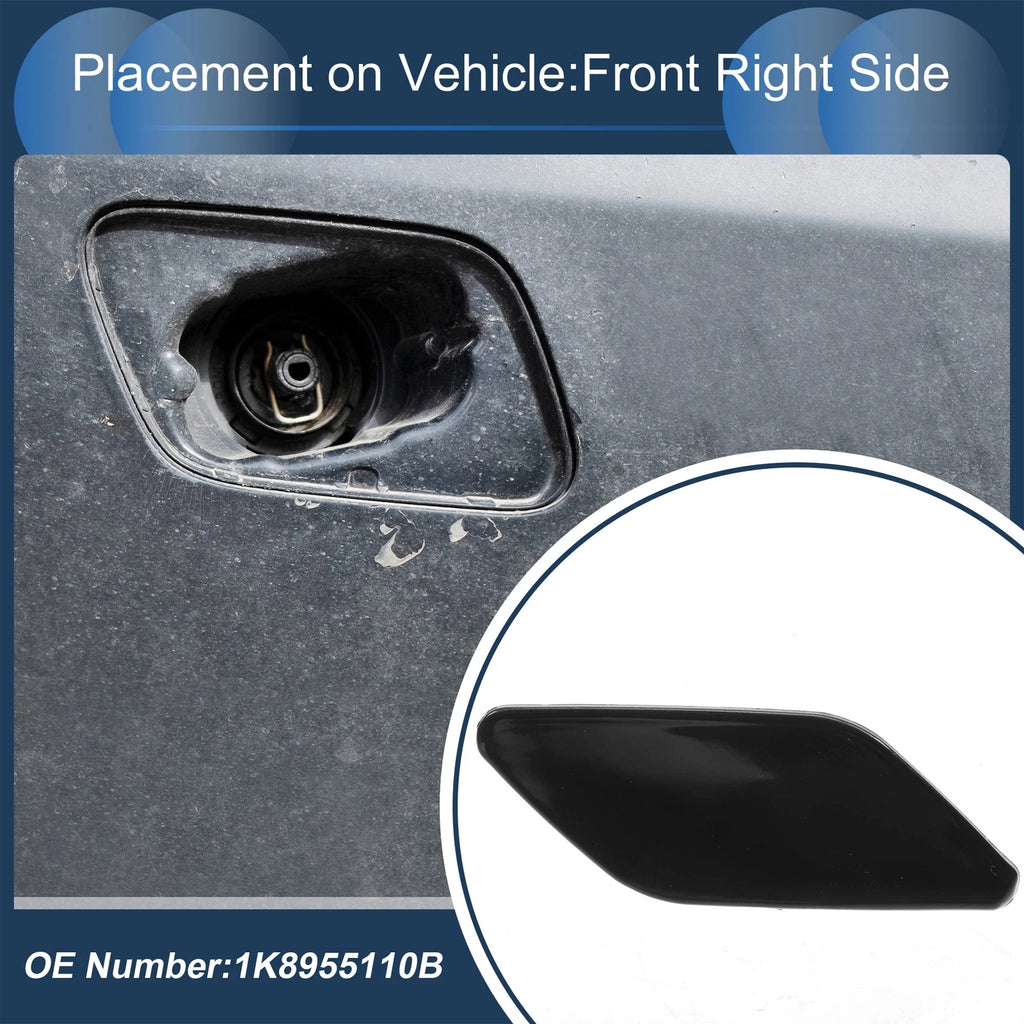 Front Right Washer Nozzle Cover Cap Replacement for Volkswagen Scirocco (2009–2014)