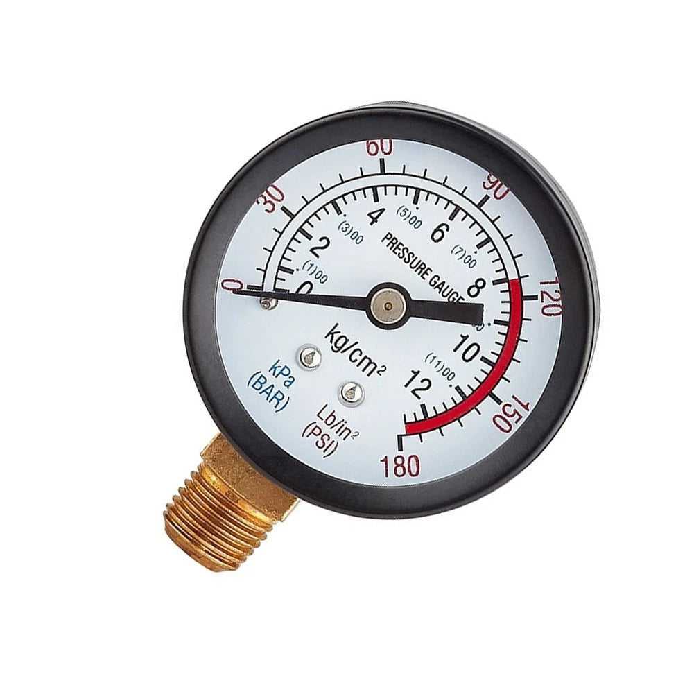 Mechanical Pressure Indicator for Y50 (1/4 NPT, Radial Mount, Water Oil Air)