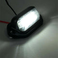 2X Waterproof LED License Plate Light for Universal Vehicles (12V)
