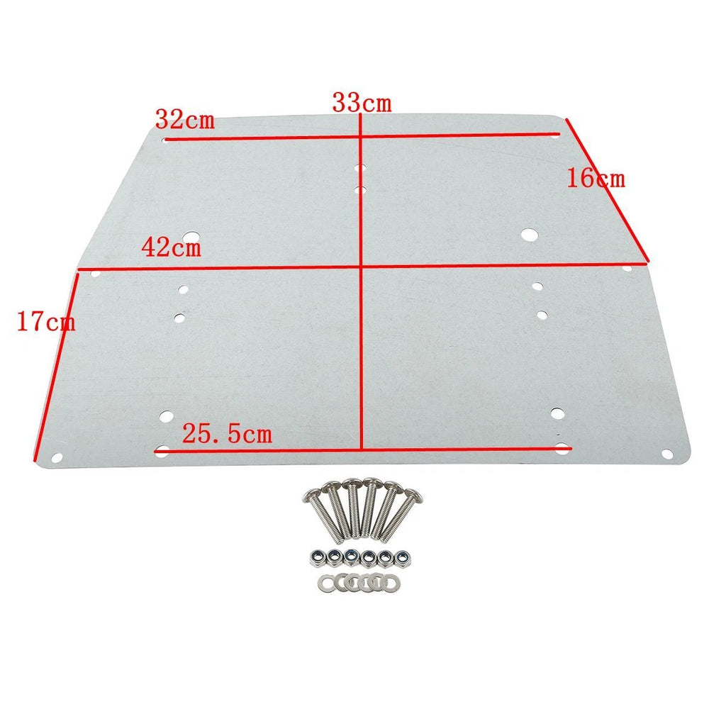 5.5" Razor Trunk Backrest Plate for Harley Touring (1997–2013) Black