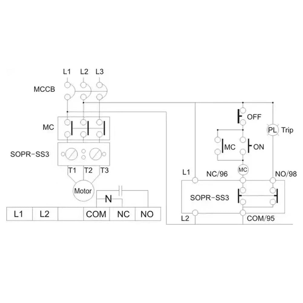 Electronic Overload Relay SOPRSS3220 for Motor Protection (Thermal)