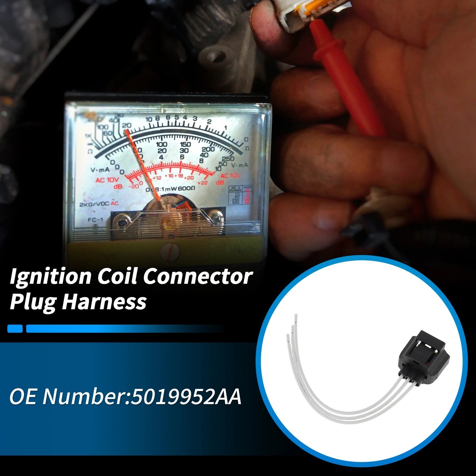 Ignition Coil Connector Plug Harness Set for Ram Jeep (2003–2018)