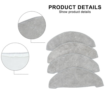 4X Replacement Mopping Cloth for Efficient Cleaning Solution