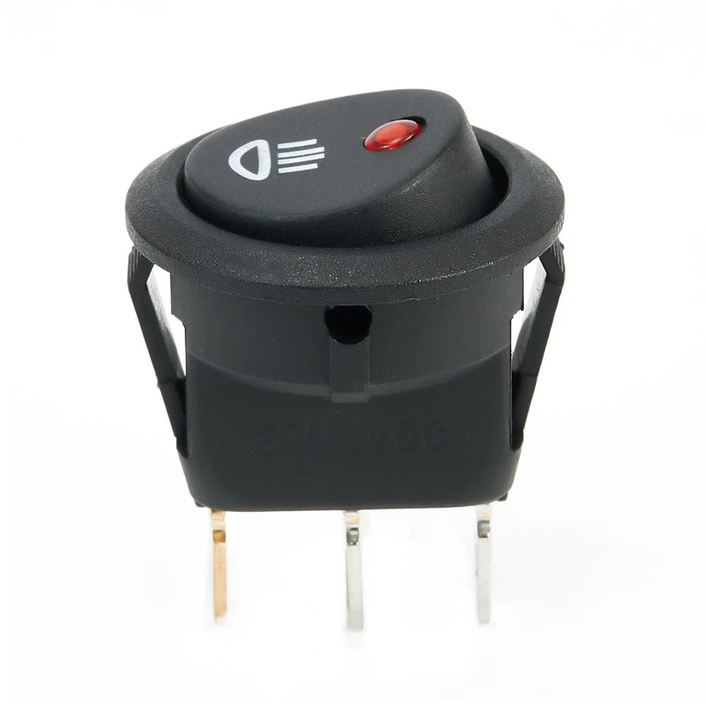 Fog Light Switch for - 12V Round Red LED 23mm
