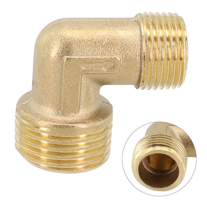 Brass Air Compressor Fittings Elbow Coupler 20.516.5mm Male Thread