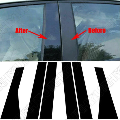 Set of 2 Door Window Pillar Post Covers for Jeep Grand Cherokee (2011–2021)