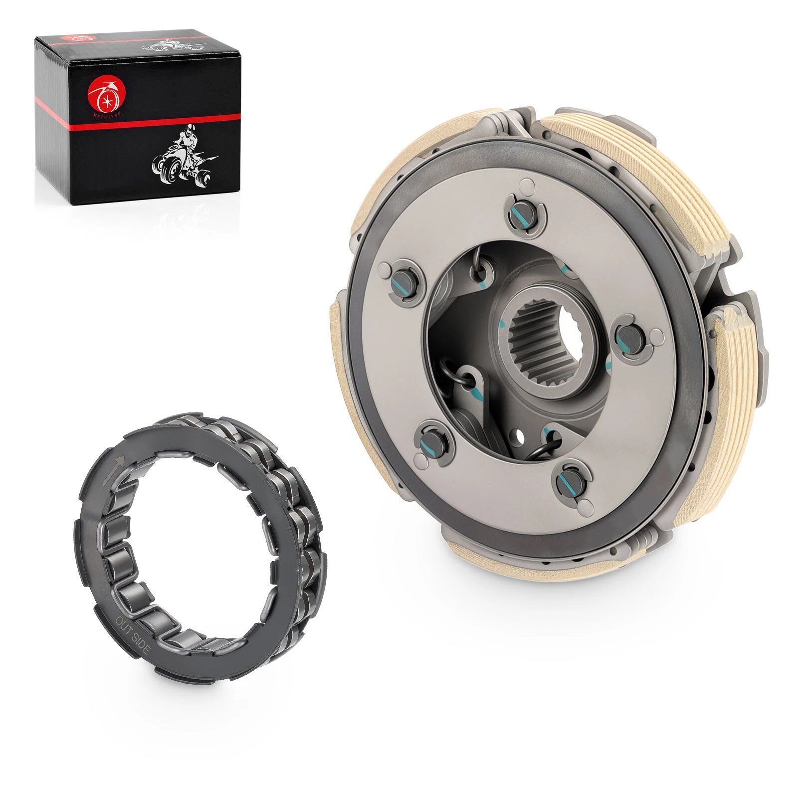 Wet Clutch Centrifugal Carrier & One Way Clutch Bearing for Honda FourTrax 300 (1988–2000)