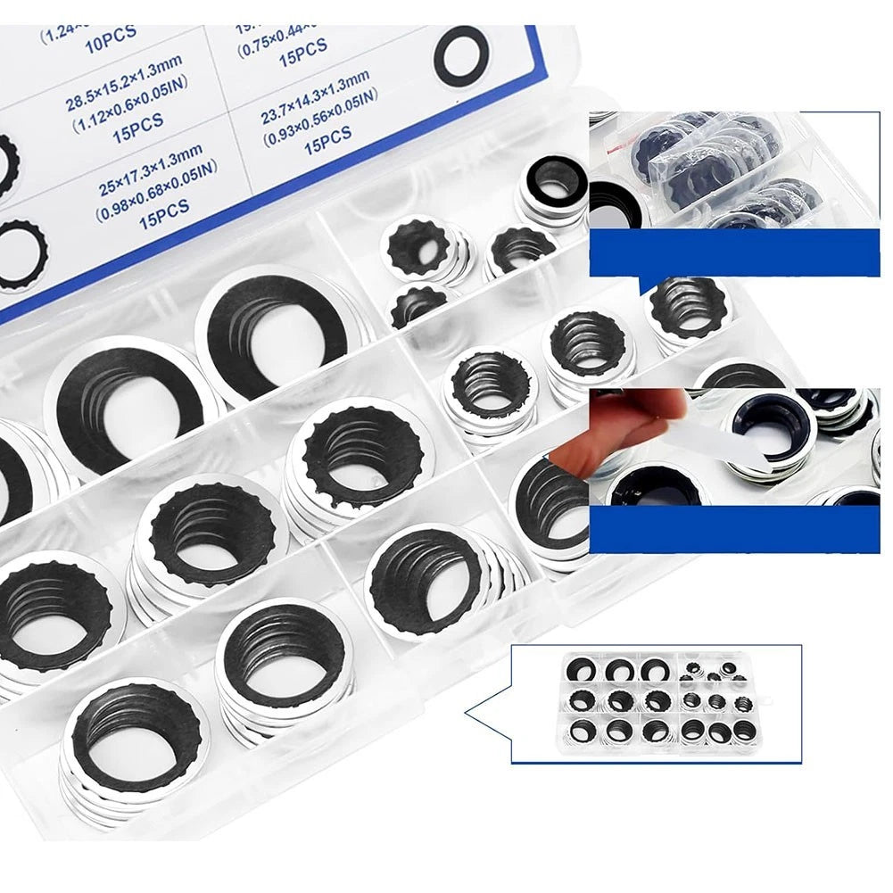 85PCS Air Con Compressor Gasket Washers for Vehicles (2000–2015)
