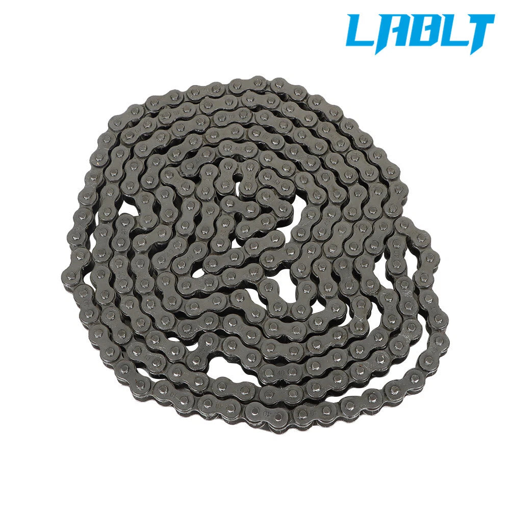 10 Feet #40 Roller Chain with 2 Connecting Links for Various Applications