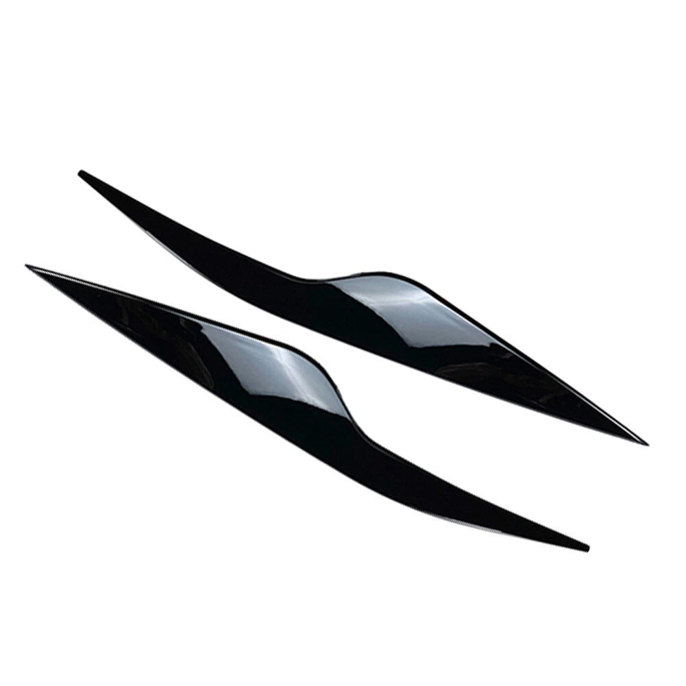 Eyelids Headlight Eyebrows Trim Glossy Black for Ford Focus MK2 (2008–2010)