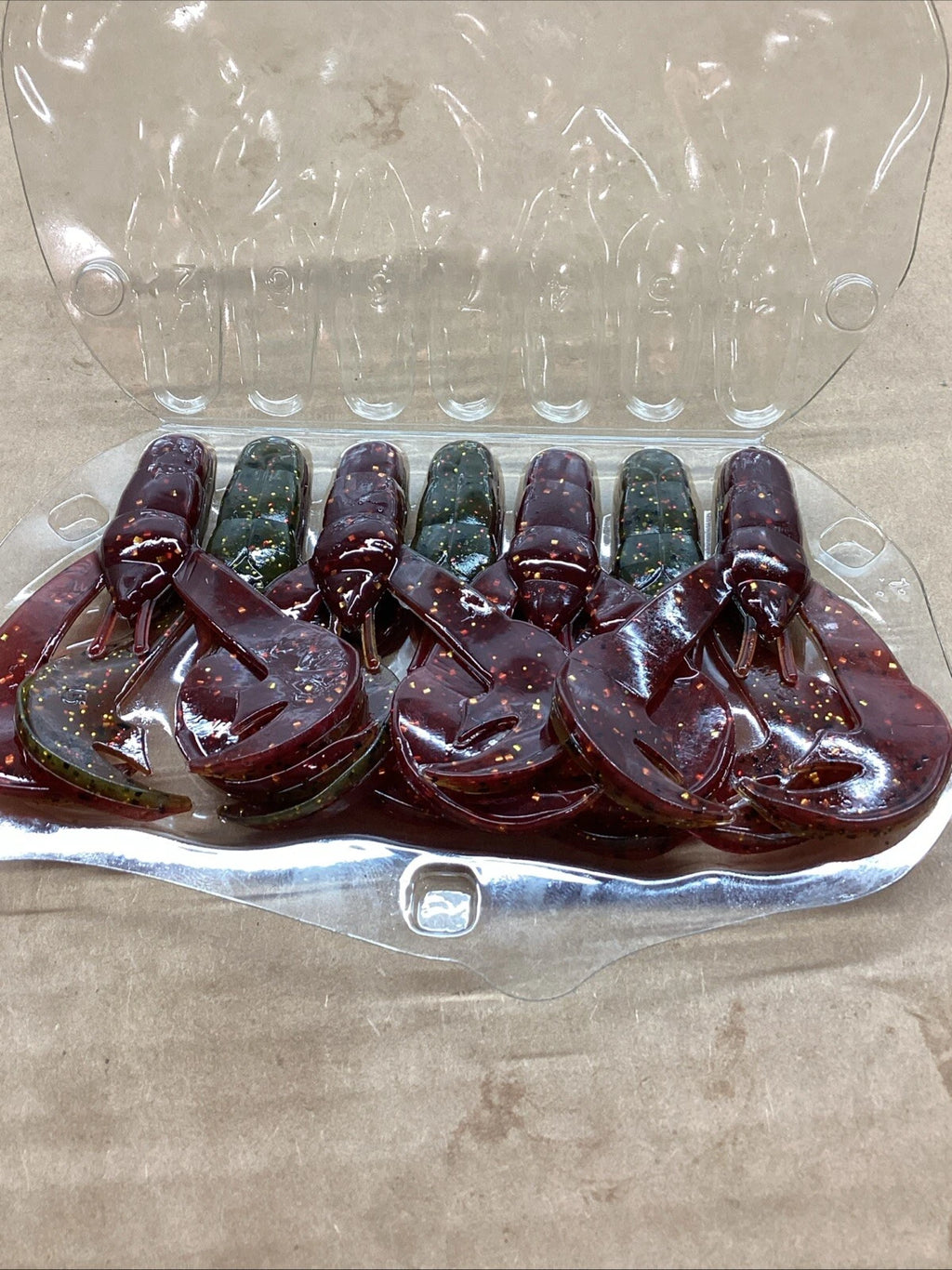 Rage Tail 4” Falcon Lake Craw 7 Pack for Strike King