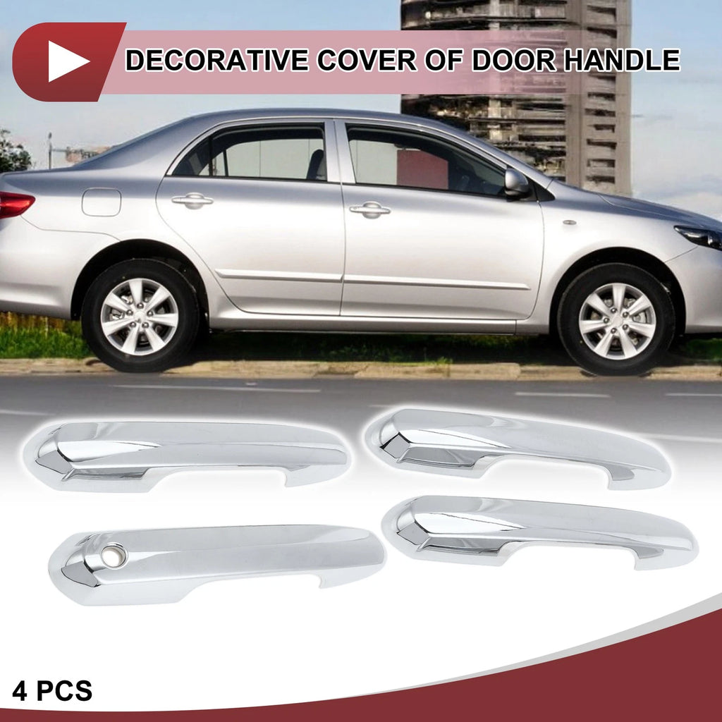4 Pcs Car Door Handle Cover Replacement for Toyota RAV4 (2019–2024)