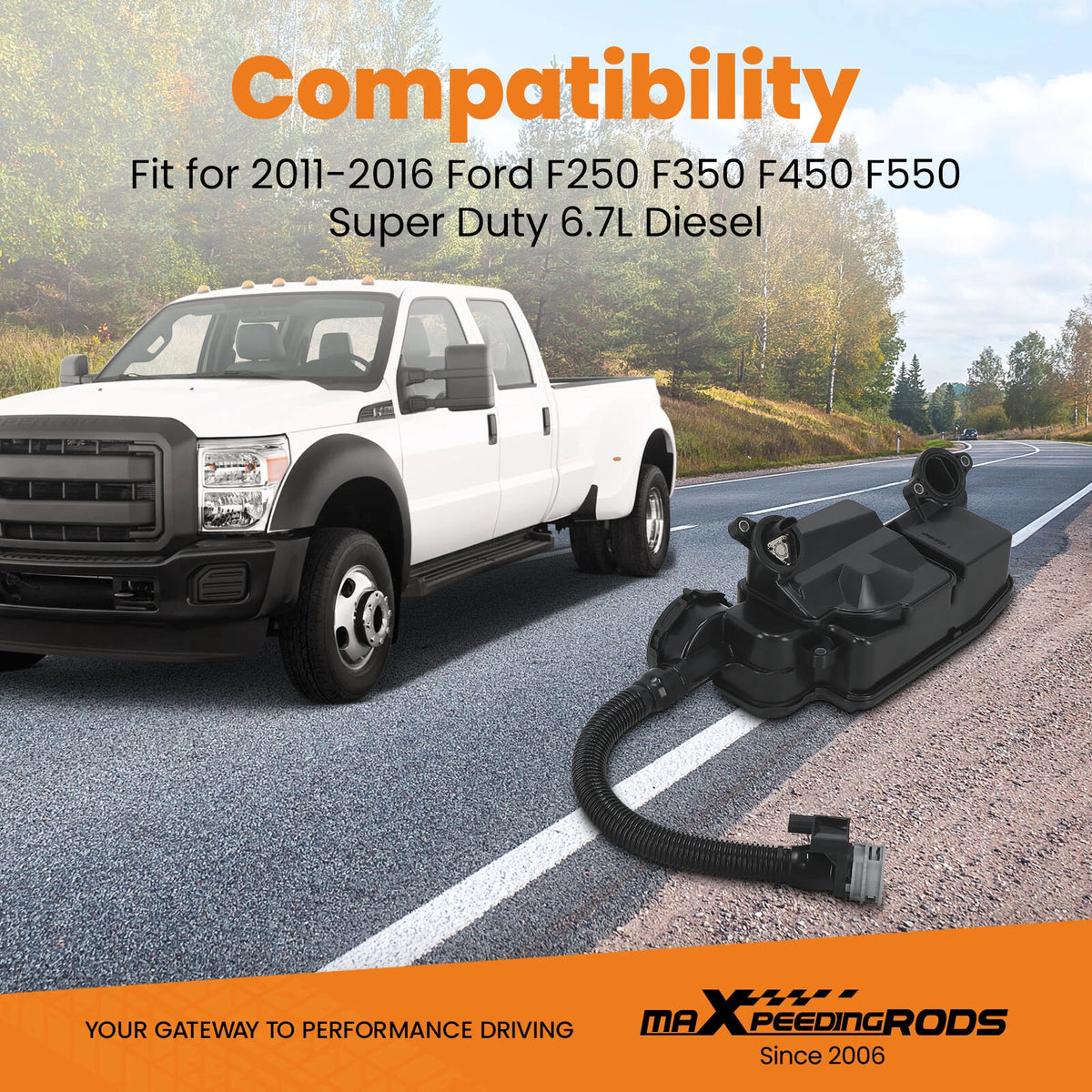 Engine Crankcase Oil Separator for Ford Super Duty 6.7L (2011–2016) DC3Z6A785C