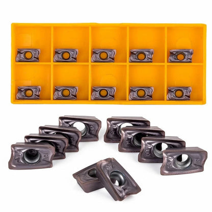 10pcs Carbide Inserts for Milling Cutter (High Rigidity)