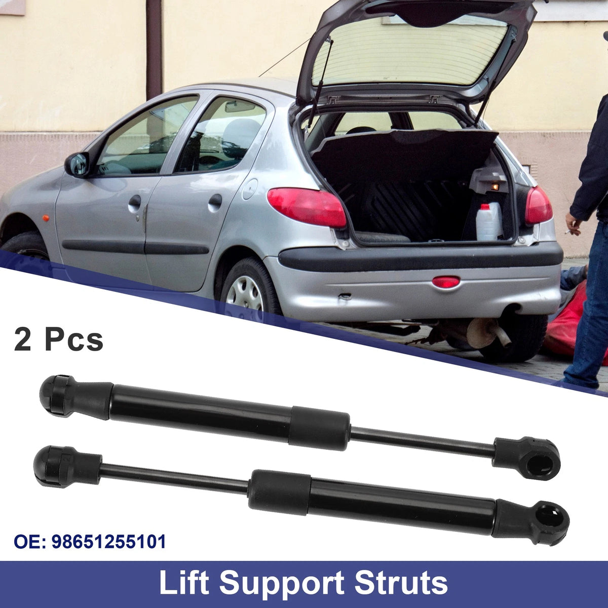 Rear Hatch Lift Support Struts No. 98651255101 for Porsche Boxster (1997–2004)