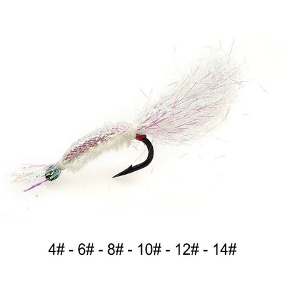 Set of 5 Fly Fishing Hooks 2g for Various Sizes (4/6/8/10/12/14)