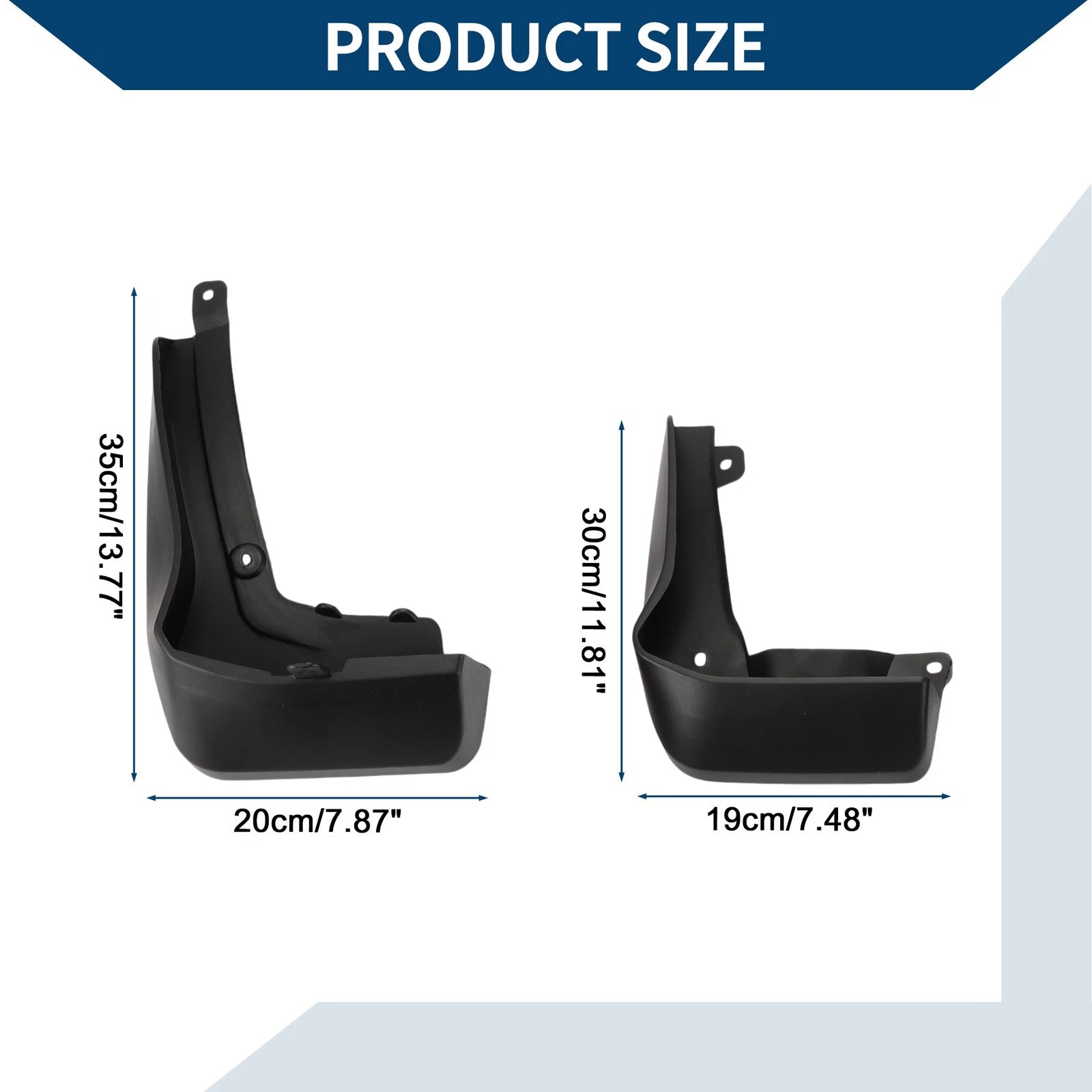 Mud Flaps Splash Guards 1Set Front Rear for Honda XRV (2019–2023)