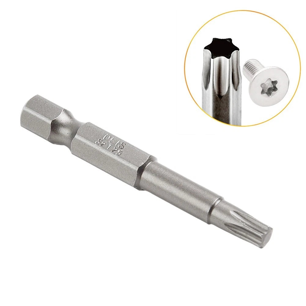 10Pcs Screw Extractor Set for Universal Use (50mm, 6.35mm Hexagon)