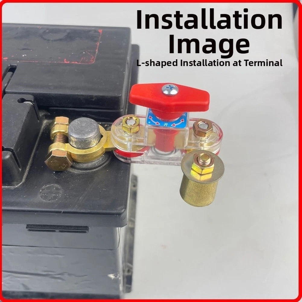 12V/24V Car Battery Disconnect Switch with Adjustable Terminals