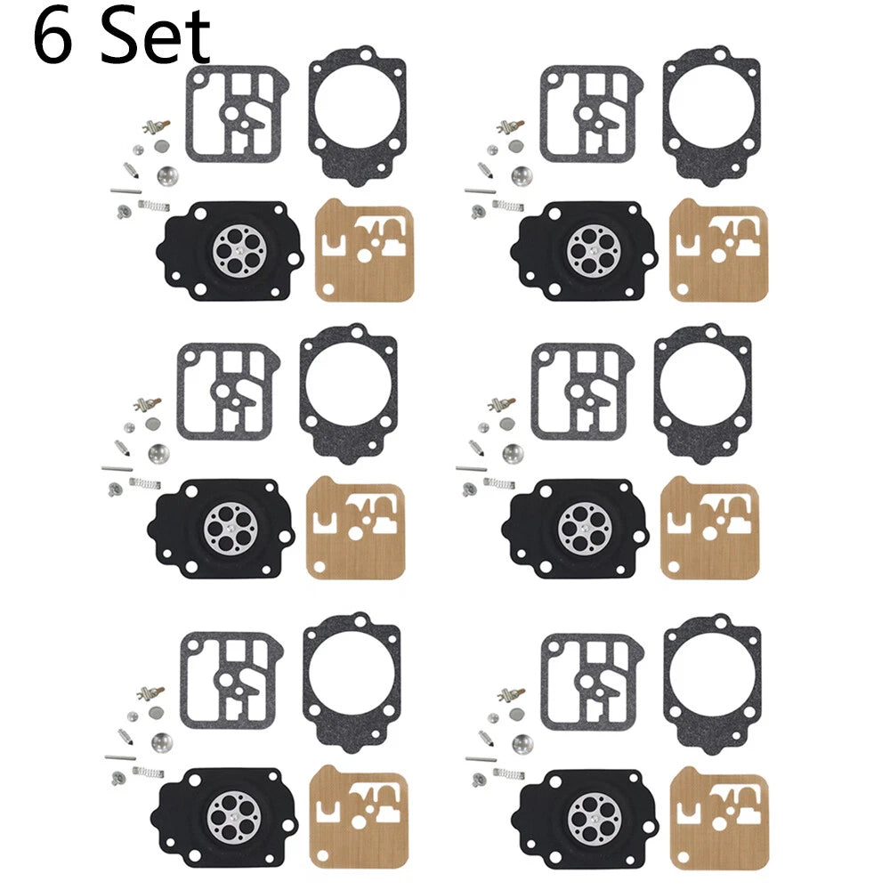 Set of 6 Carburetor Diaphragm Repair Kit for Tillotson RK-1HE Stihl 038
