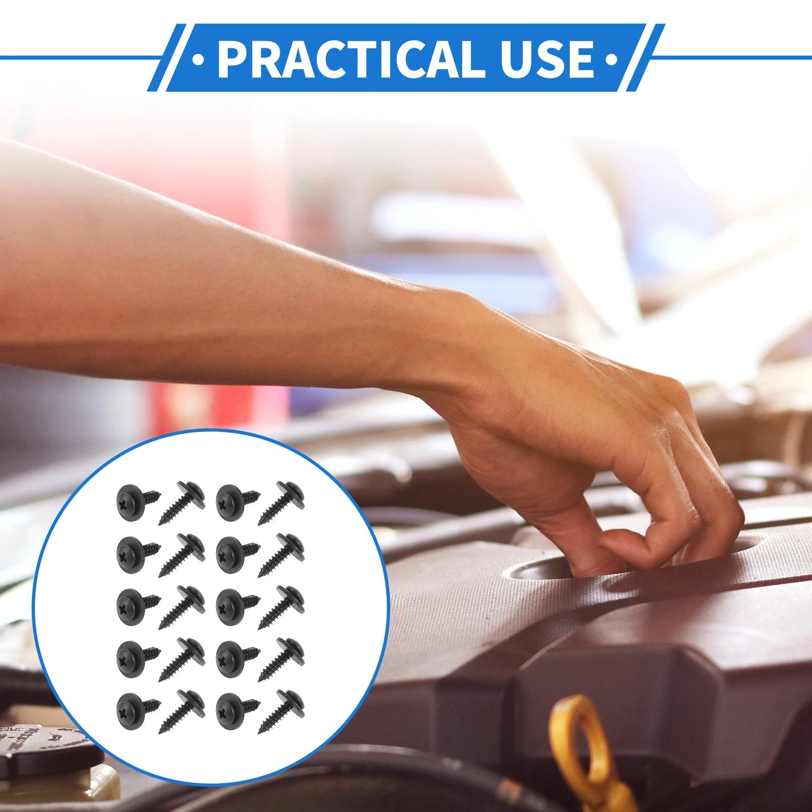 Fender Liner Splash Shield Screw Kit for Honda Accord 2006–2007 (20 Pack)