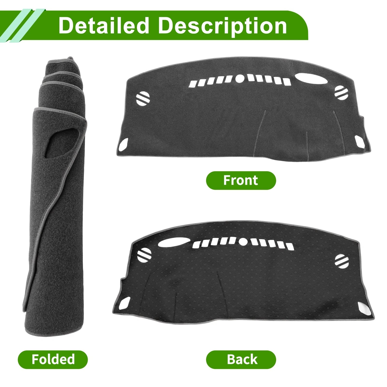 Dash Cover for Opel Astra K (2016–2019) Polyester Gray 1Pc