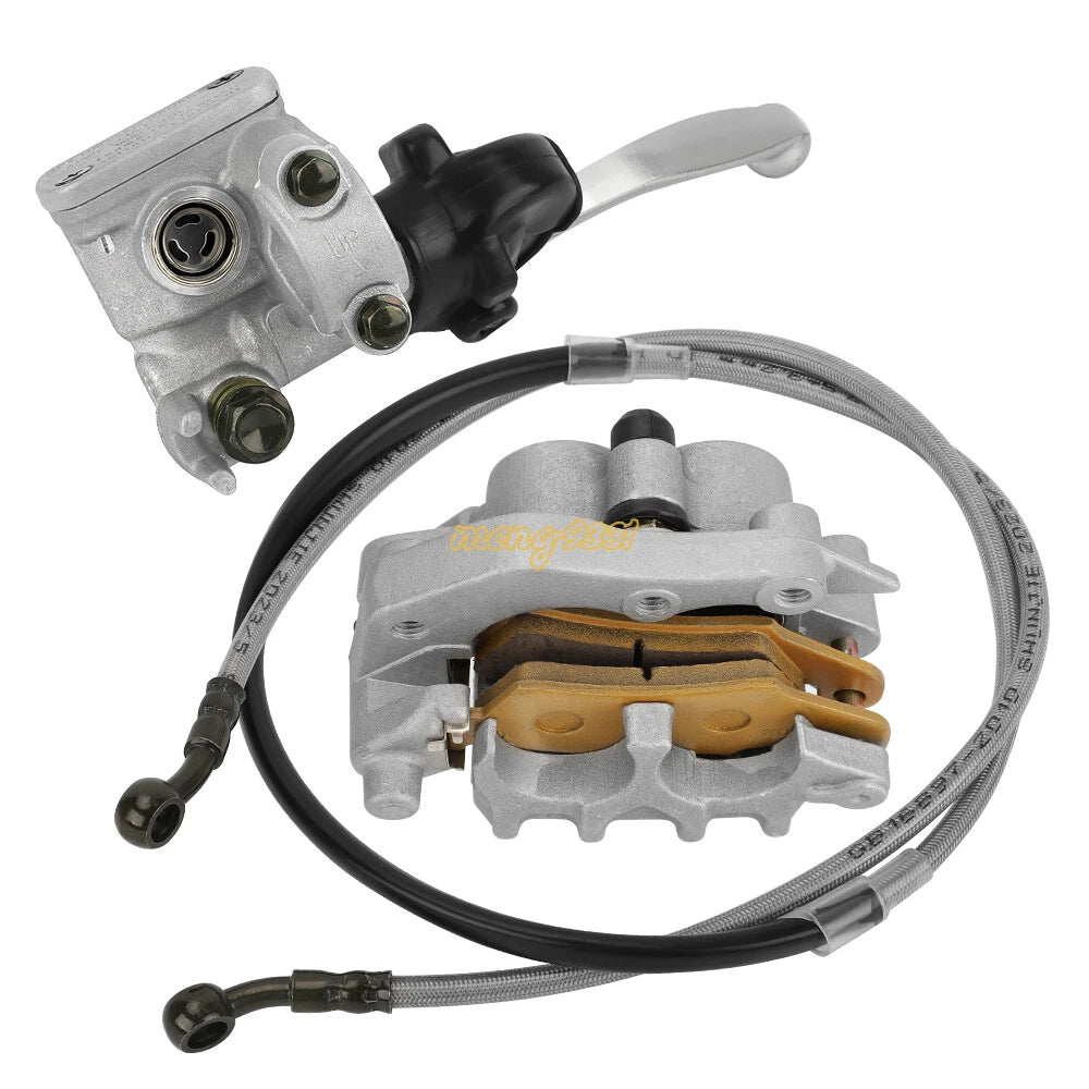 Front Brake Caliper Master Cylinder w/Hose for Honda CRF 250R CRF 450R (2004–2017)