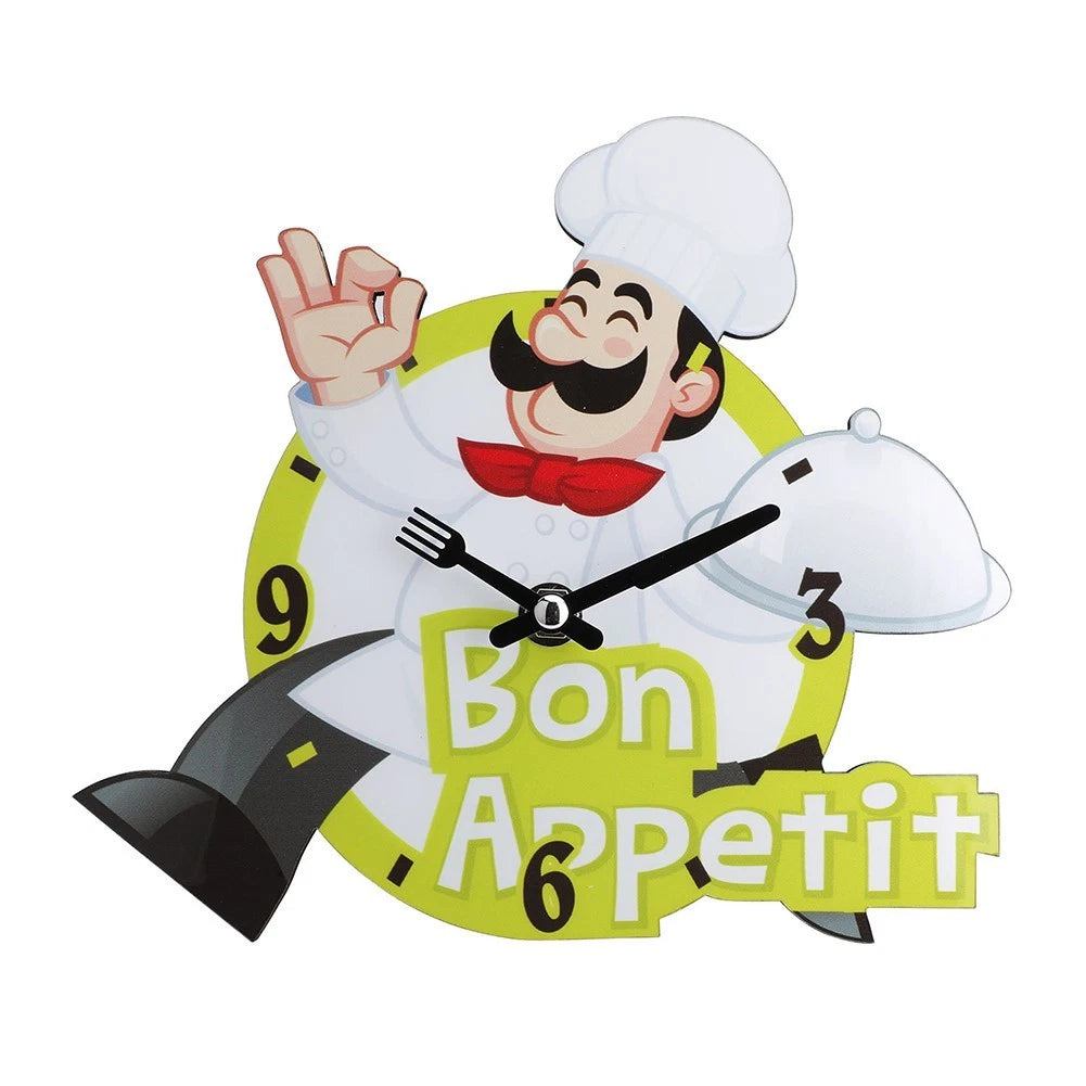 Chef Design Clock for Kitchen (No Year Range Specified)