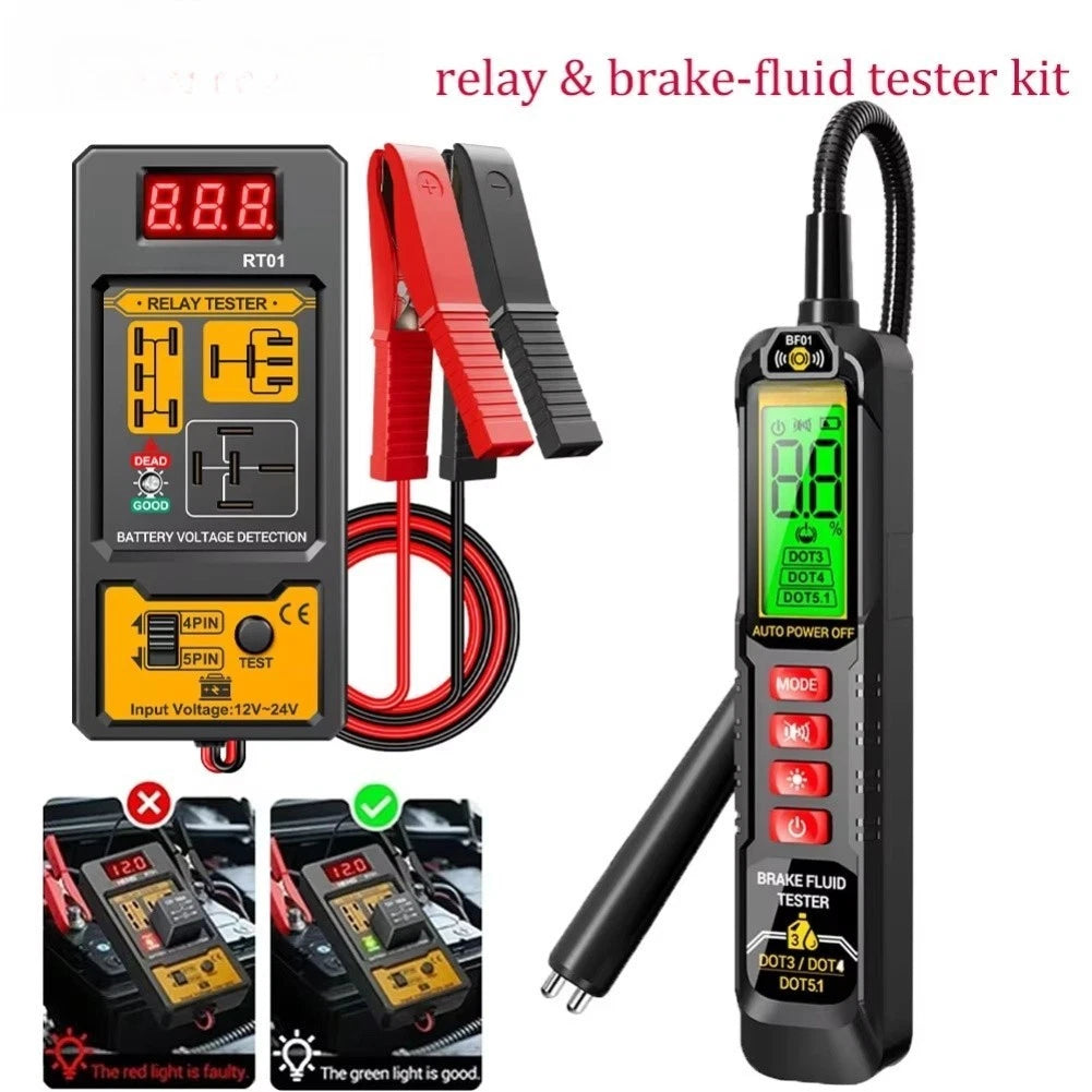Digital Display Relay Tester for Vehicle Battery and Relay Diagnostics