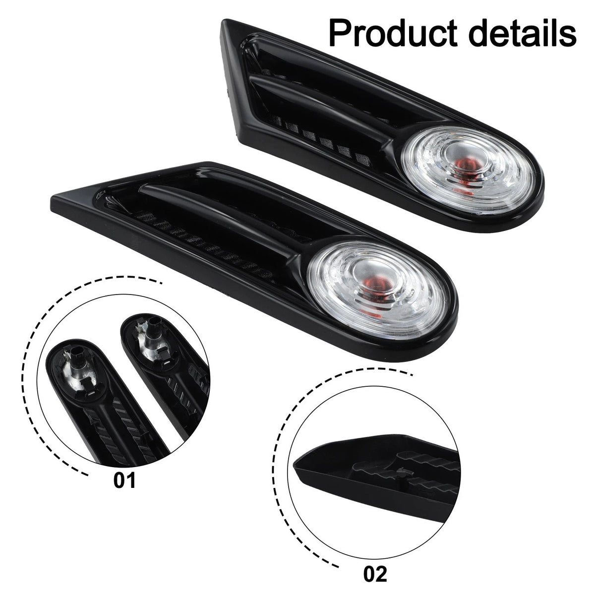 Fender Lights with Yellow Glow Suitable for Various For MINI Cooper Types